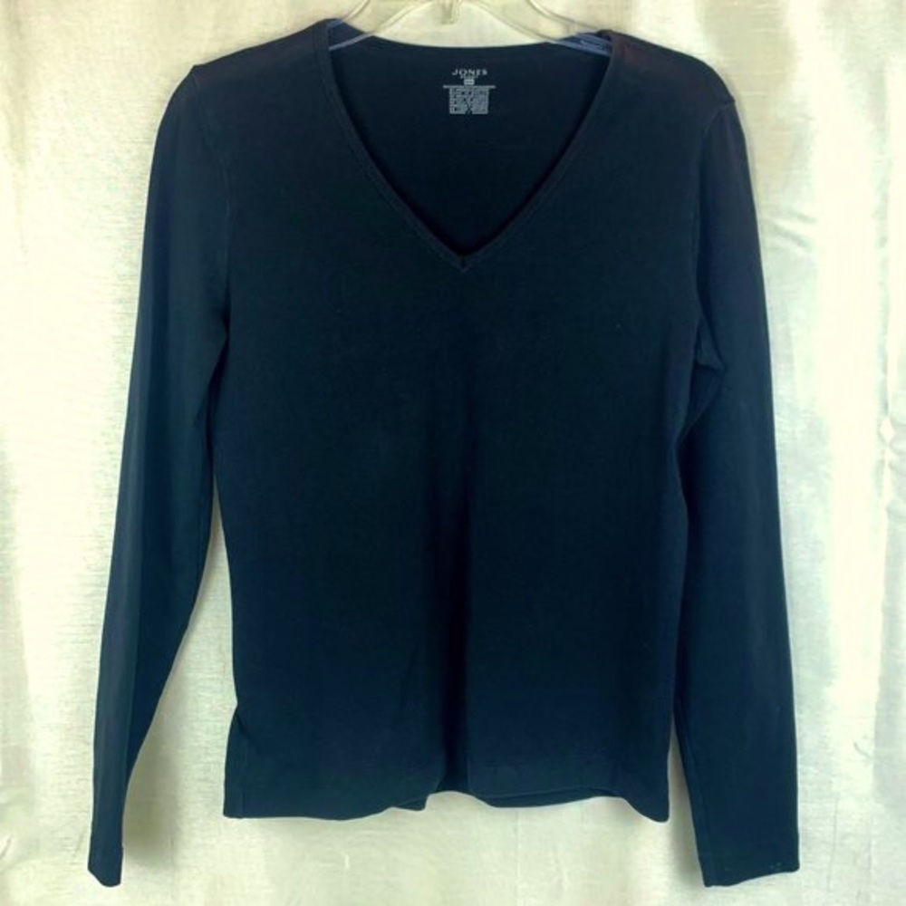 JONES SPORT Knit V-Neck Tee S